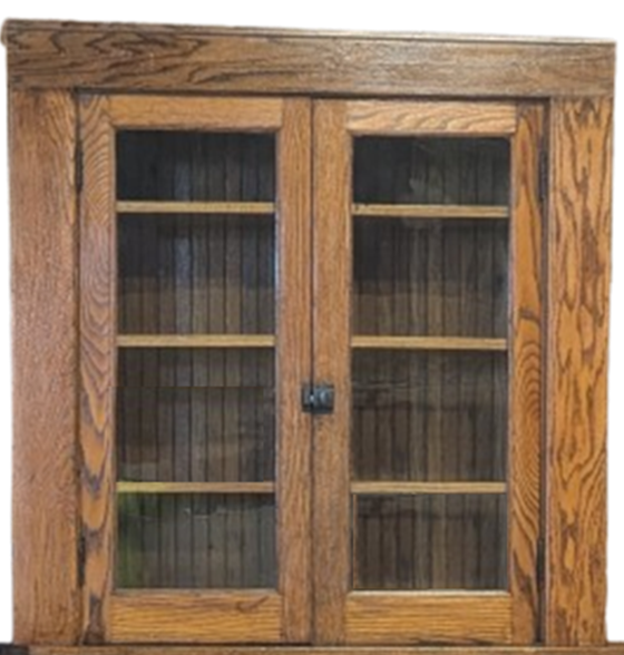 Oak Wall Hutch Built-in